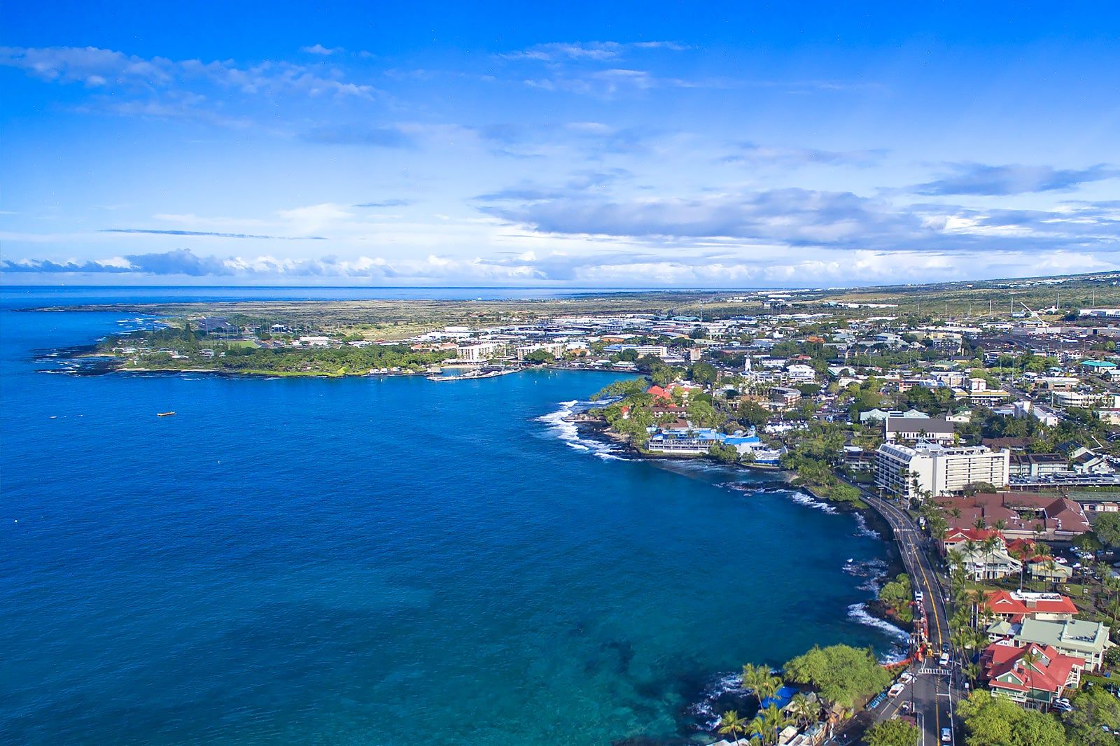 Kona coastline at golden hour — KAZ fire effects
