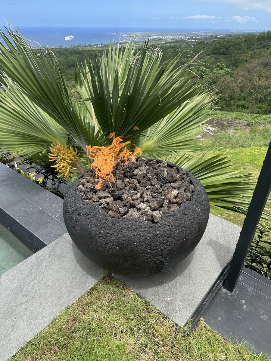 Fire bowl — estate installation