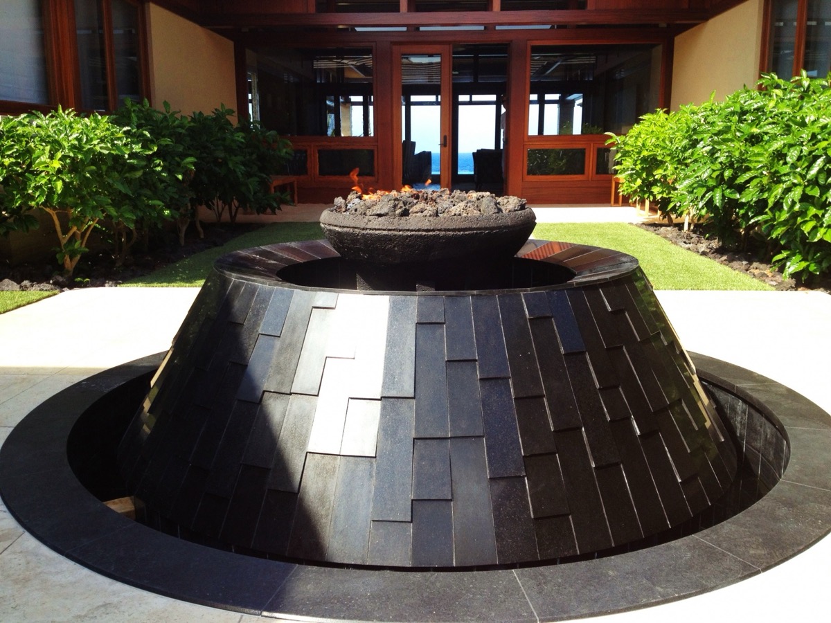 Fire bowl — luxury outdoor living