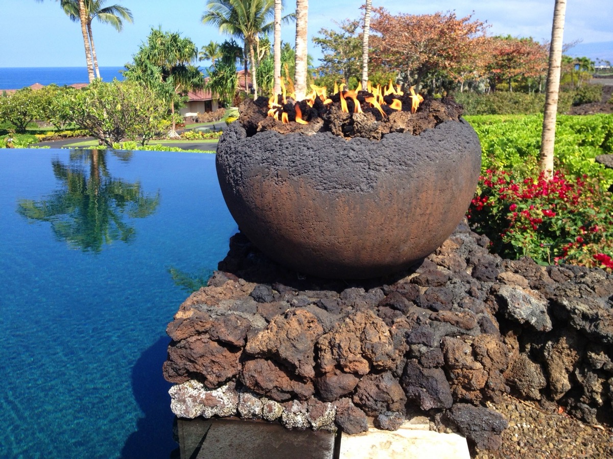 Fire bowl — architectural detail