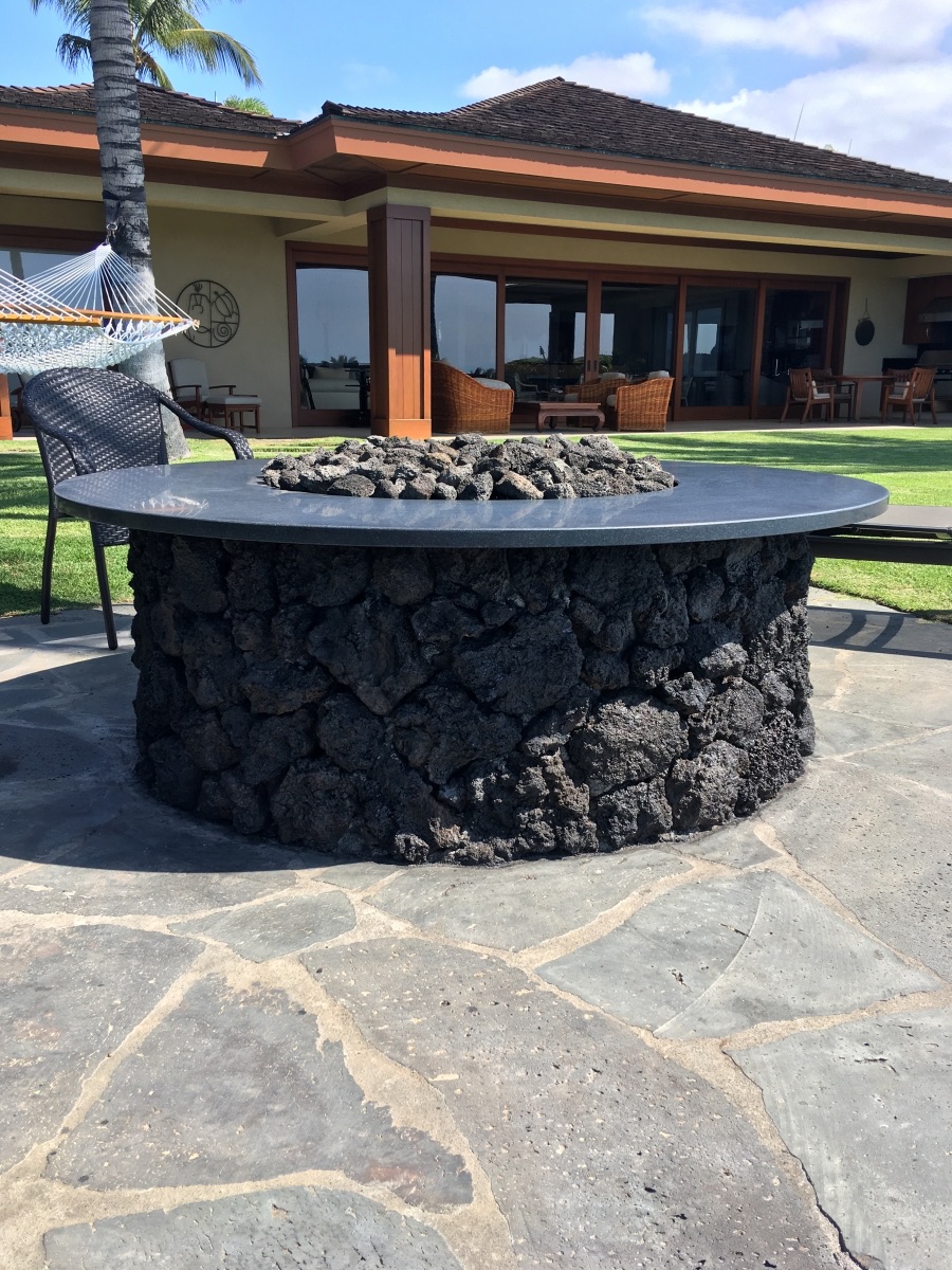Fire pit — garden view