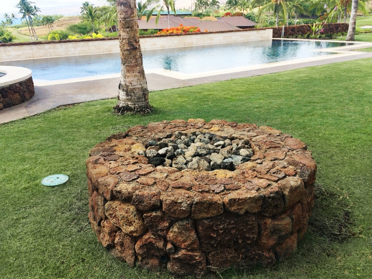 Fire pit — poolside