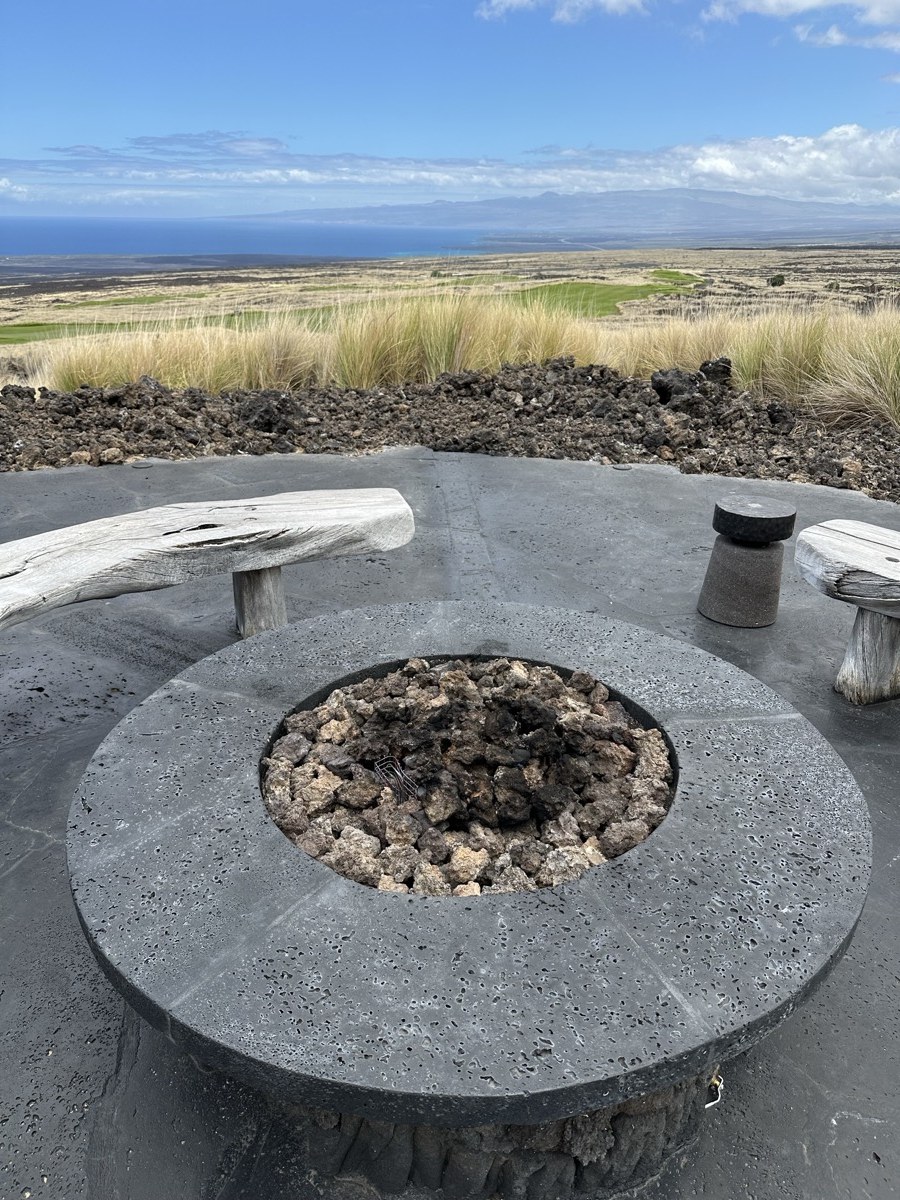 Fire pit — granite surround