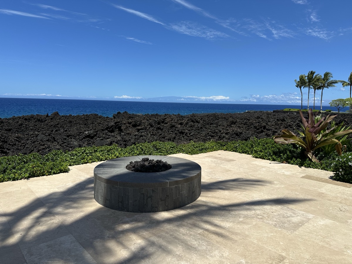 Fire pit — lava field
