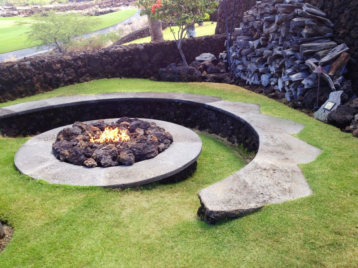 Fire pit — professional installation