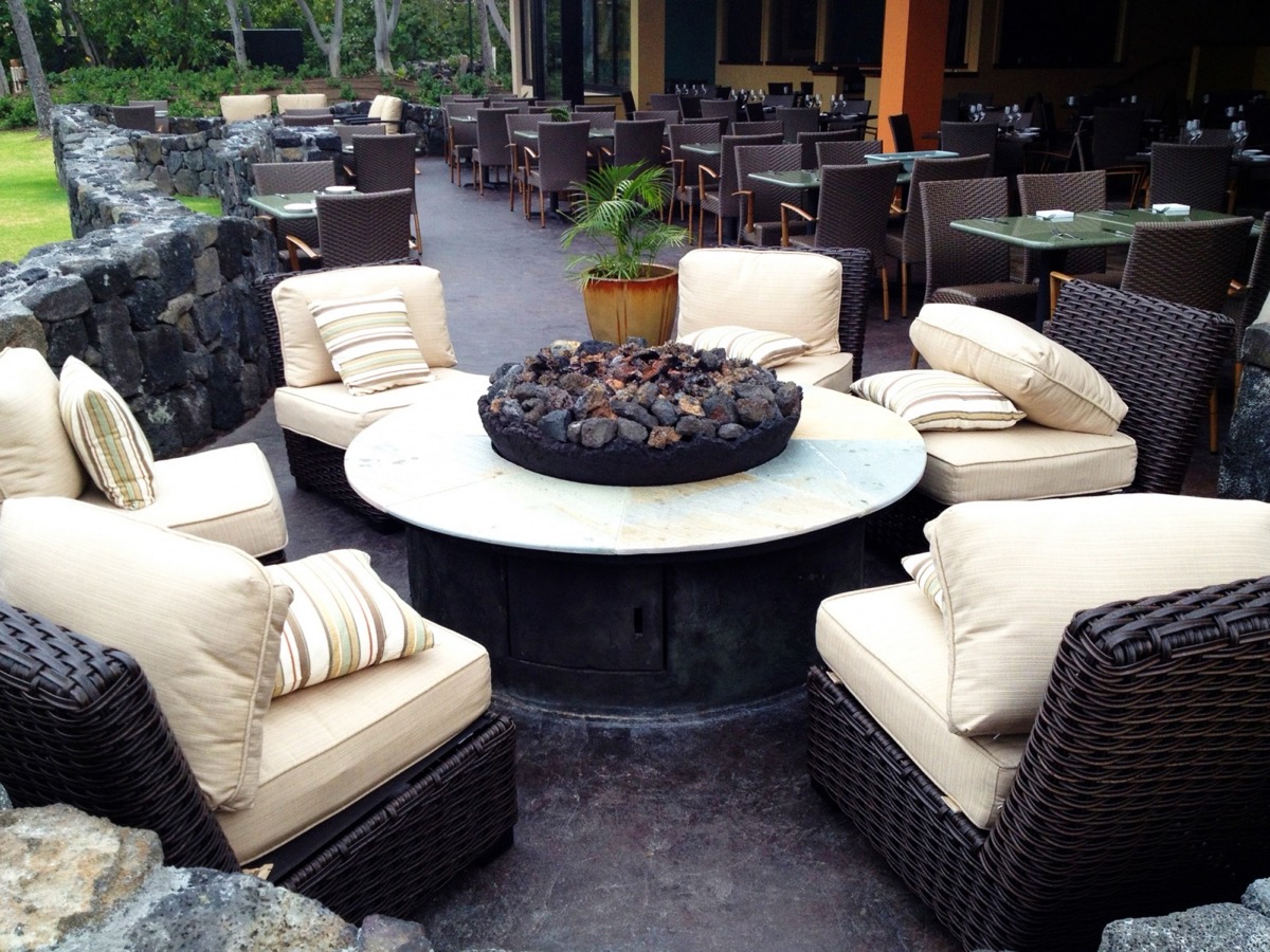 Fire pit — raised design