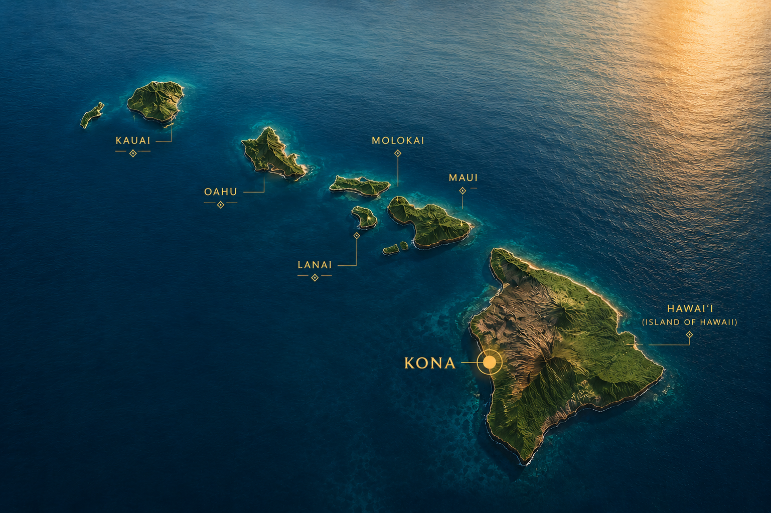 Kailua Kona coastline — birthplace of KAZ automated fire effects